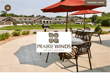 Tablet Screenshot of prairiewindsapartments.com